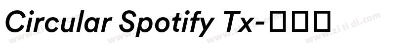 Circular Spotify Tx字体转换